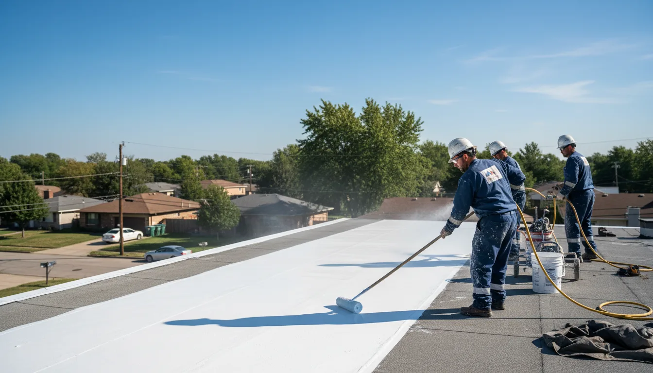 Commercial roof coating in Ida, MI near me
